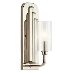 Luminosa Kichler Kimrose Wall Lamp Polished Nickel