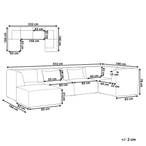 Sofa with Ottoman LEMVIG Light Beige Left Hand