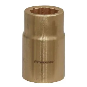 Sealey Socket 15mm 1/2" Square Drive Non-Sparking WallDrive 12 Point NS048