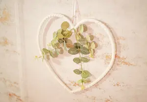 Hanging Heart Wreath With Eucalyptus