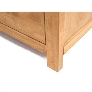 Lugo 2 Drawer Bedside Table Wood Knob