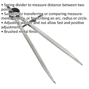 200mm Precision Spring Divider for Accurate Measurement and Scribing