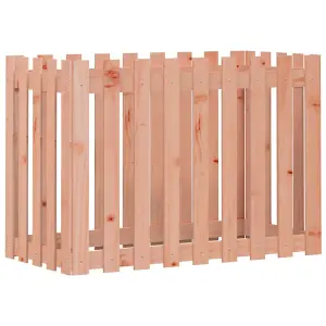 Berkfield Garden Raised Bed with Fence Design 100x50x70 cm Solid Wood Douglas