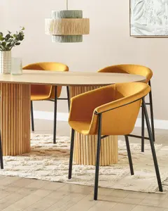 Set of 2 Dining Chairs AMES Orange