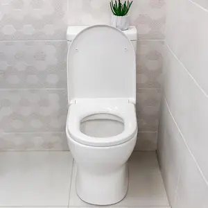 Luminar White Close Coupled Toilet & Soft Close Seat