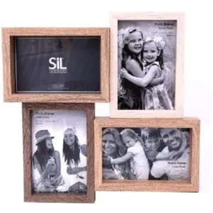 SIL Tonal Wood Multi Aperture Wooden Wall Hanging Photo Frame