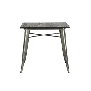 80.01 Cm Dining Table Metallic