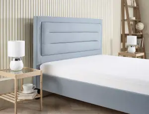 3FT Modern & Stylish Picasso Single Fabric Bed - Blue