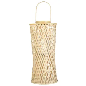 Beliani Boho Lantern MACTAN Wood Natural