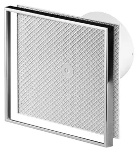 Awenta 100mm Timer Extractor Fan Custom Cermaic Tile INSIDE Front Panel