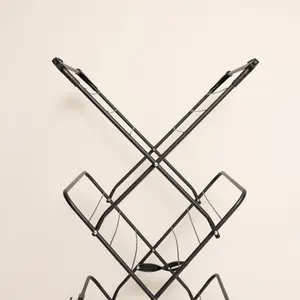 Addis Black 3 tier Foldable Laundry Airer, 16m