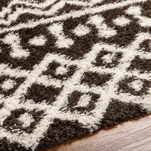 NOUR Boho Shaggy Area Rug 200 x 290 cm