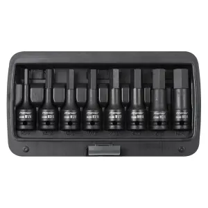 Premier Impact Hex Socket Bit Set 8 Pieces 1/2" Square Drive - Imperial AK5600