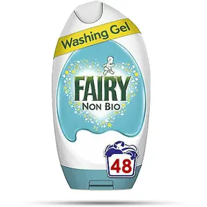 Fairy Non Bio Washing Liquid Laundry Detergent Gel, 48 Washes, 1.8 L, for Sensitive Skin (Pack of 6)