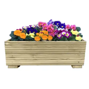 Ruby Lightweight Wooden Decking Planter Portable Outdoor Garden Planter Box