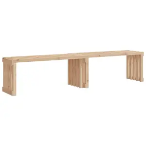 Berkfield Garden Bench Extendable 212.5x40.5x45 cm Solid Wood Pine