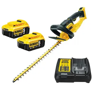 Dewalt DCM563P2 18v Cordless Hedge Trimmer Cutter + 2 x 5.0ah Battery + Charger