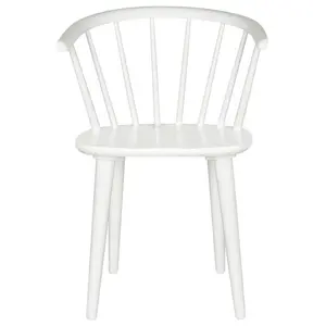 Baek Solid Wood Dining Chair (Set of 2) White