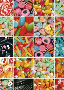 Fablon Sticky Back Self Adhesive Vinyl Sweets - 45cm X 2m FAB12867