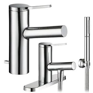 Mira Shower Evolve Bath Shower Mixer Tap 2.1816.005 + Monobloc Basin 2.1816.001