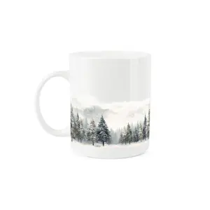 Highland Cow Mug - Christmas Santa Hat Gift/Present - Tea/Coffee Bone China Cup