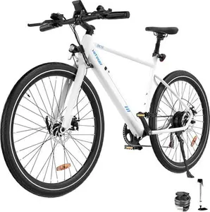 New Hitway (White) Bk19 700C Electric Bike 36V,12Ah Removable Battery Speed Range 40-80km White Size 7