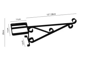 Concrete Post (4" X 4") Hanging Basket Bracket