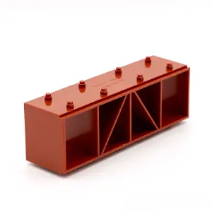 PestBrick - The Smart - Pest Proofing Air Brick by MouseMesh - Brick Red 215mm(W) x 80mm(H) X 68mm(D)