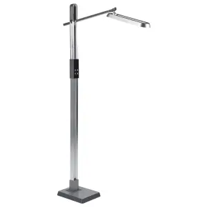 LED Floor Lamp Silver AQUARIUS