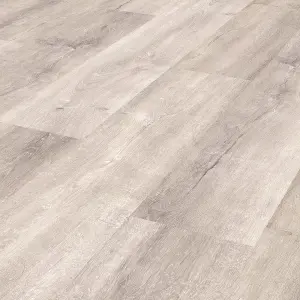 GoodHome Mambo Light Grey Natural Wood effect Synchronised Click vinyl Planks, 2.17m²