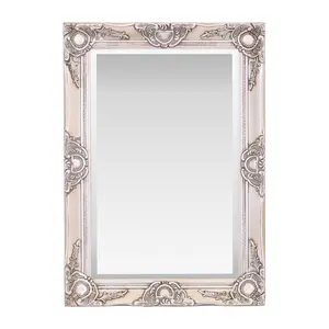 Villanova Solid Wood Flat Wall Mirror Champagne / 70cm H x 50cm W