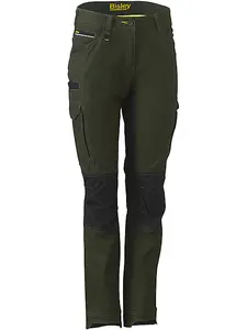 BISLEY WORKWEAR WOMEN'S FLX & MOVE CARGO TROUSERS OLIVE 14