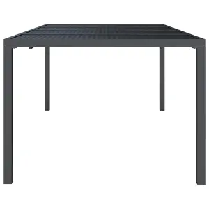 Berkfield Garden Table Anthracite 200x100x72 cm Steel