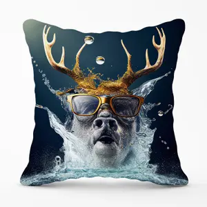 Stag Splashart Outdoor Cushion 45cm x 45cm