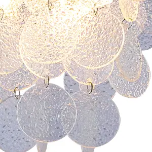 Crystal Bathroom Ceiling Light 3xG9 Cap Type Modern Water Resistant (IP44) Circular Crystals