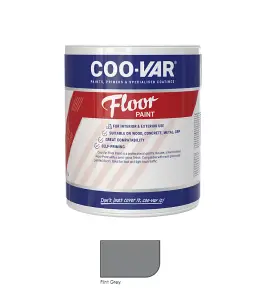 CooVar Floor Paint - Flint Grey - 2.5 Litre