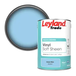 Leyland Trade Vinyl Soft Sheen Walls & Ceilings Emulsion Paint Ocean Skies (PPG1240-3) - 5L