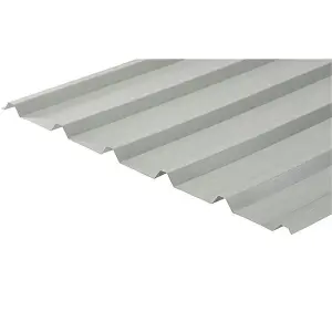 PACK OF 5 (Total 5 Units) - 0.7mm PVC Plastisol Coated Metal Roof Sheet 32mm (H) x 1000mm (W) x 3800mm Length - GOOSEWING GREY