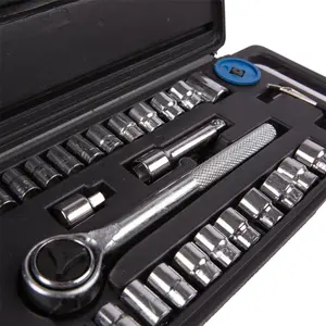 Blackspur - Carbon Steel Socket Wrench Set - 40pc