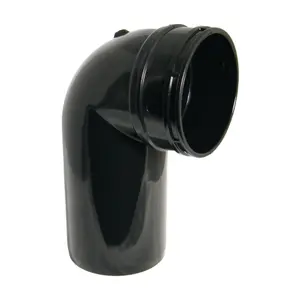 FloPlast Solvent Weld Soil 90 Degree Spigot Bend Black SS168