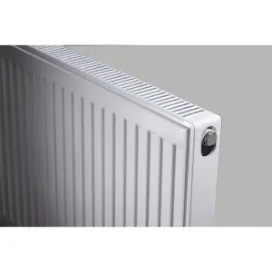 500mm (H) x 2700mm (W) - Type 11 Radiator - Single Panel Convector - White Enamel (RAL 9016) - (0.5m x 2.7m) (20" x 107")