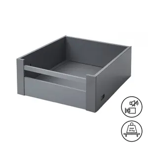 GoodHome Soto Matt anthracite Drawer front (H)187mm (W)355mm (T)13mm