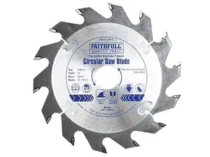 Faithfull - TCT Circular Saw Blade 128 x 20mm x 14T POS