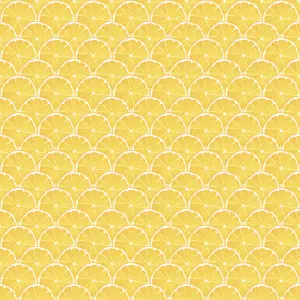 Galerie Just Kitchens Yelllow Lemon Scallop Wallpaper Roll