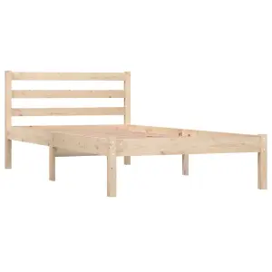 Berkfield Bed Frame Solid Wood Pine 90x190 cm Single