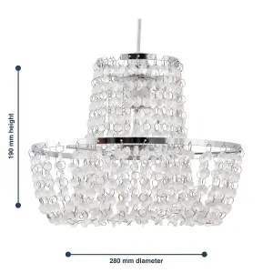 First Choice Lighting Jewelled Easy Fit Light Shade