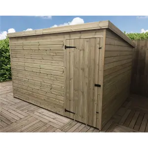 9 x 6 WINDOWLESS Garden Shed Pressure Treated T&G PENT Wooden Garden Shed + Single Door (9' x 6' / 9ft x 6ft) (9x6)