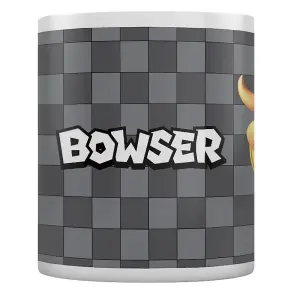 Super Mario Portrait Bowser Mug Grey (One Size)