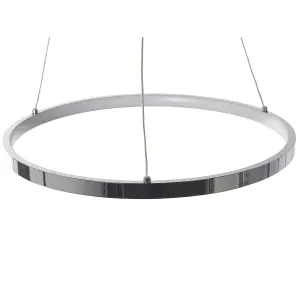 Metal LED Pendant Lamp 40 cm Silver JORDAN