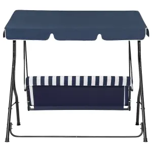 Patio Swing CHAPLIN Metal Dark Blue